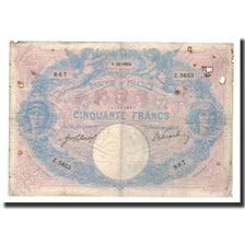 Francia, 50 Francs, KM:64e, 1914-10-1, RC+, Fayette:14.27