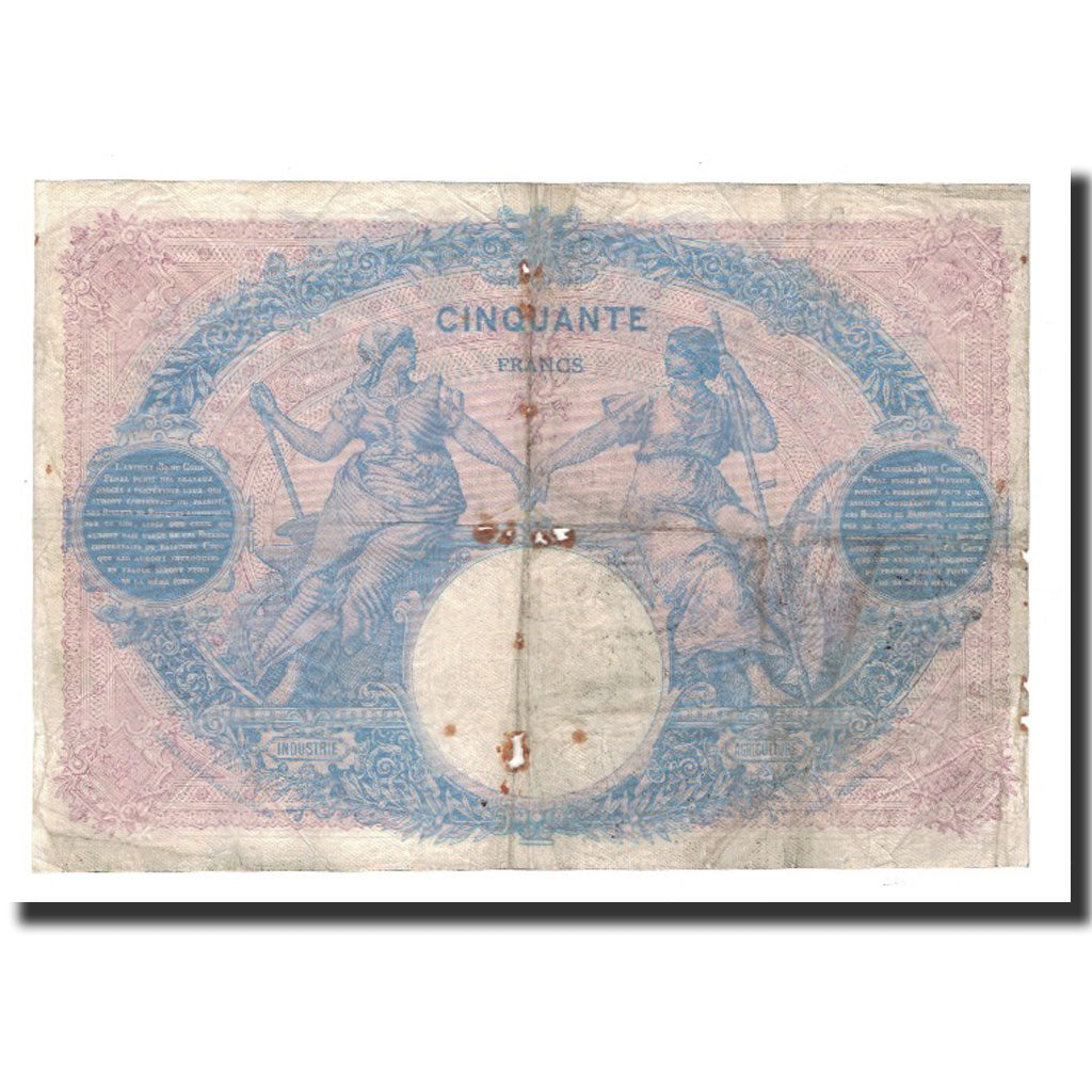 Biljet, Frankrijk, 50 Francs, 1913-10-21, B+, Fayette:14.26, KM:64e