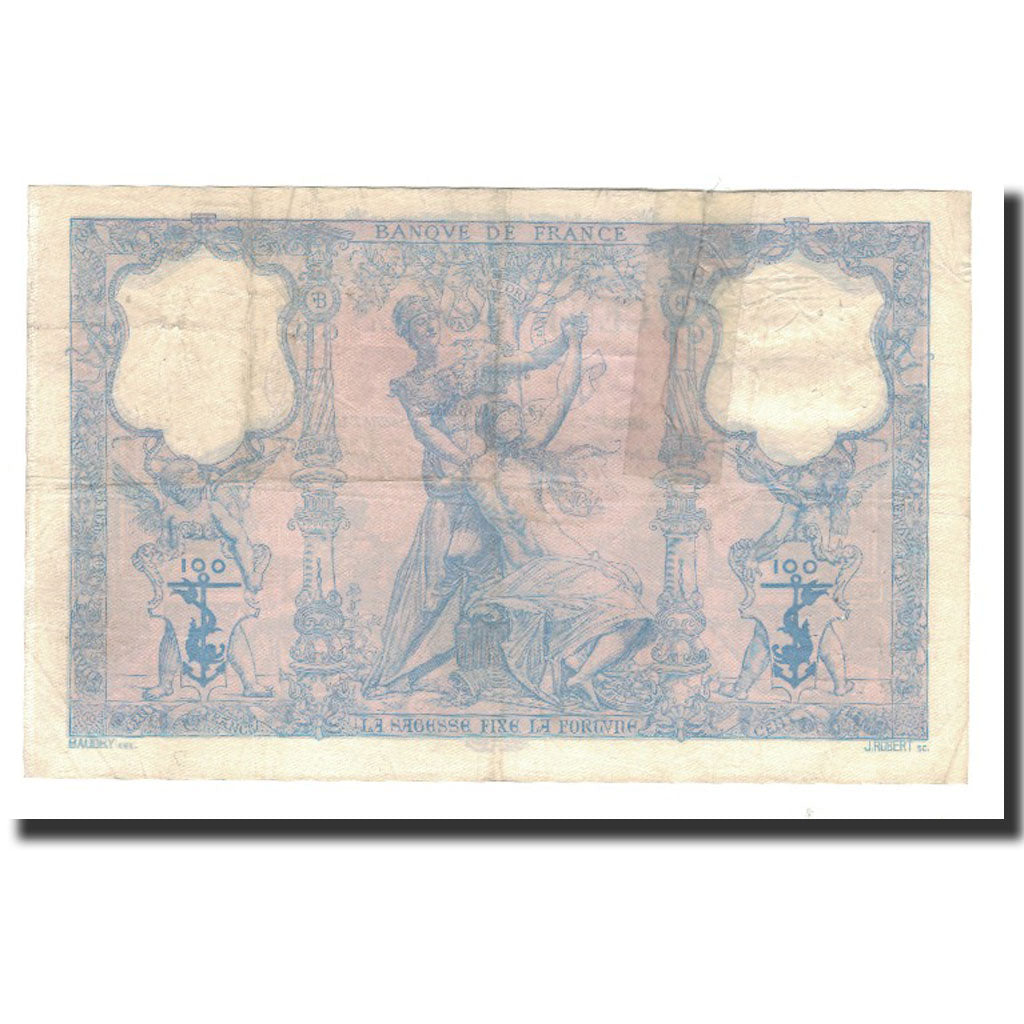 Banknote, France, 100 Francs, 1906-09-17, VF(20-25), Fayette:21.20, KM:65d