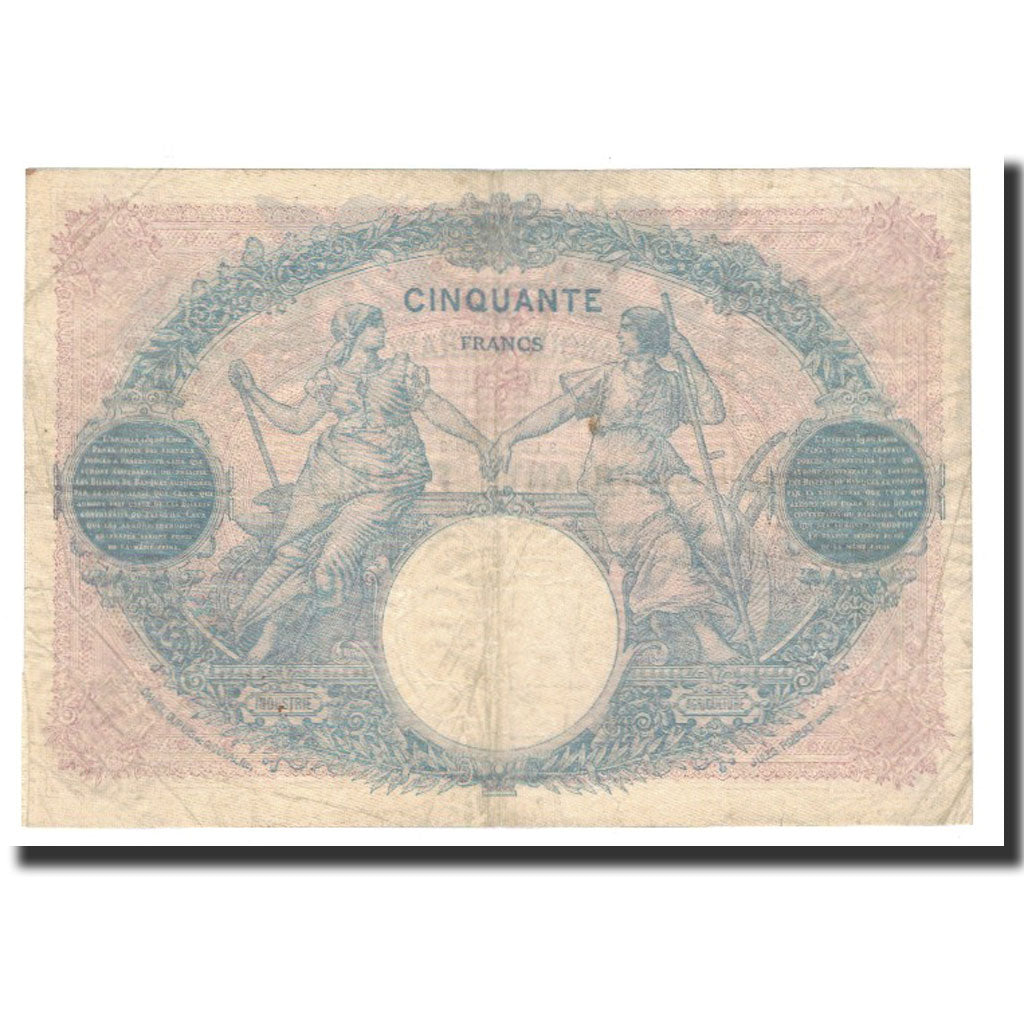 France, 50 Francs, KM:64h, 1927-02-03, VF(30-35), Fayette:14.40