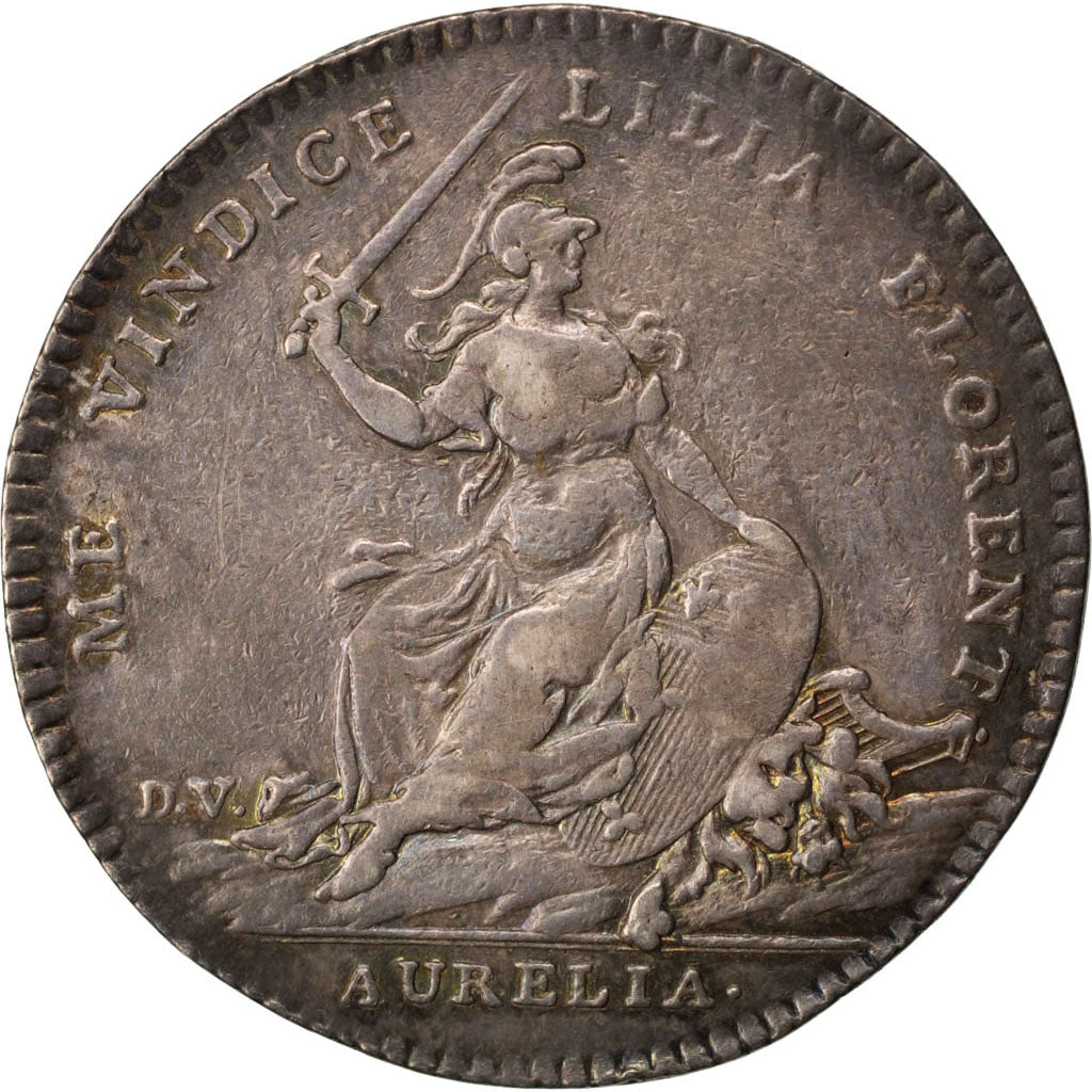 France, Royal, Token, 1748, EF(40-45), Silver, Feuardent #8129, 9.80