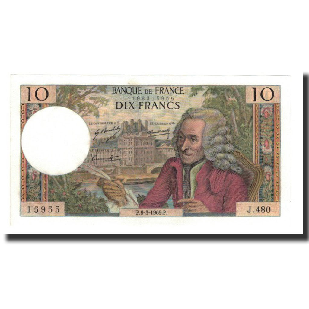 Frankrijk, 10 Francs, 1969-03-06, SPL, Fayette:62.37, KM:147c