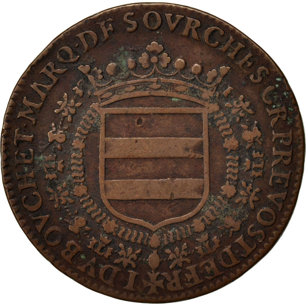 France, Royal, Token, EF(40-45), Copper, Feuardent #2916, 4.84