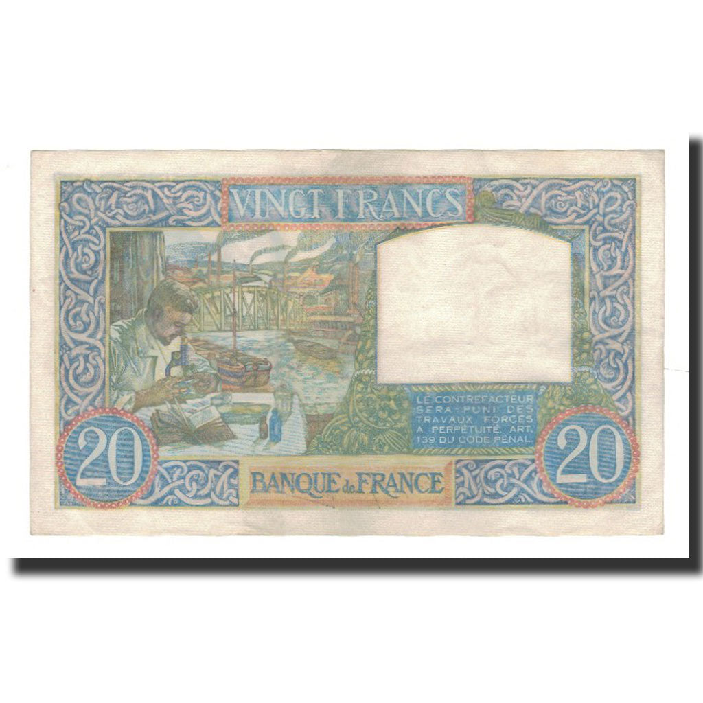 Francia, 20 Francs, 1941-05-08, SPL-, Fayette:12.14, KM:92b