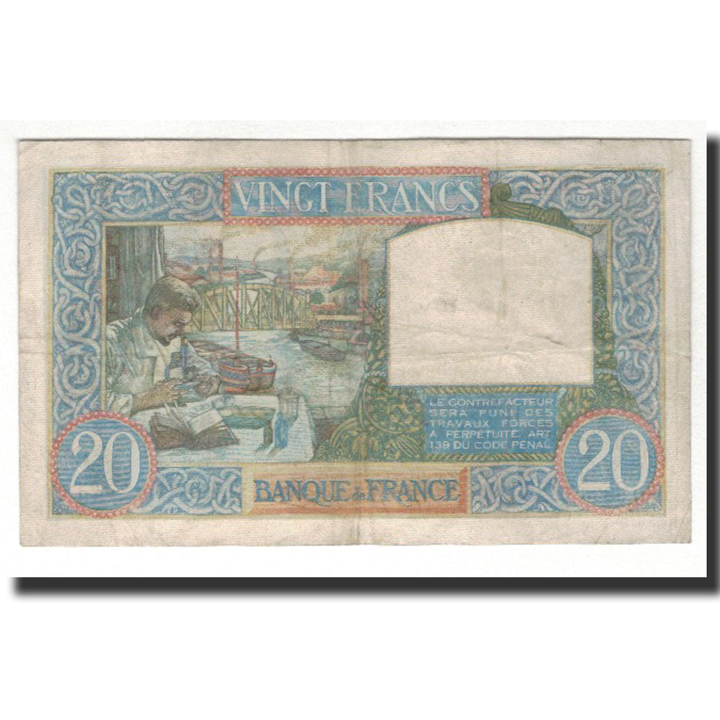Francia, 20 Francs, 1941-9-18, BB, Fayette:12.18, KM:92b