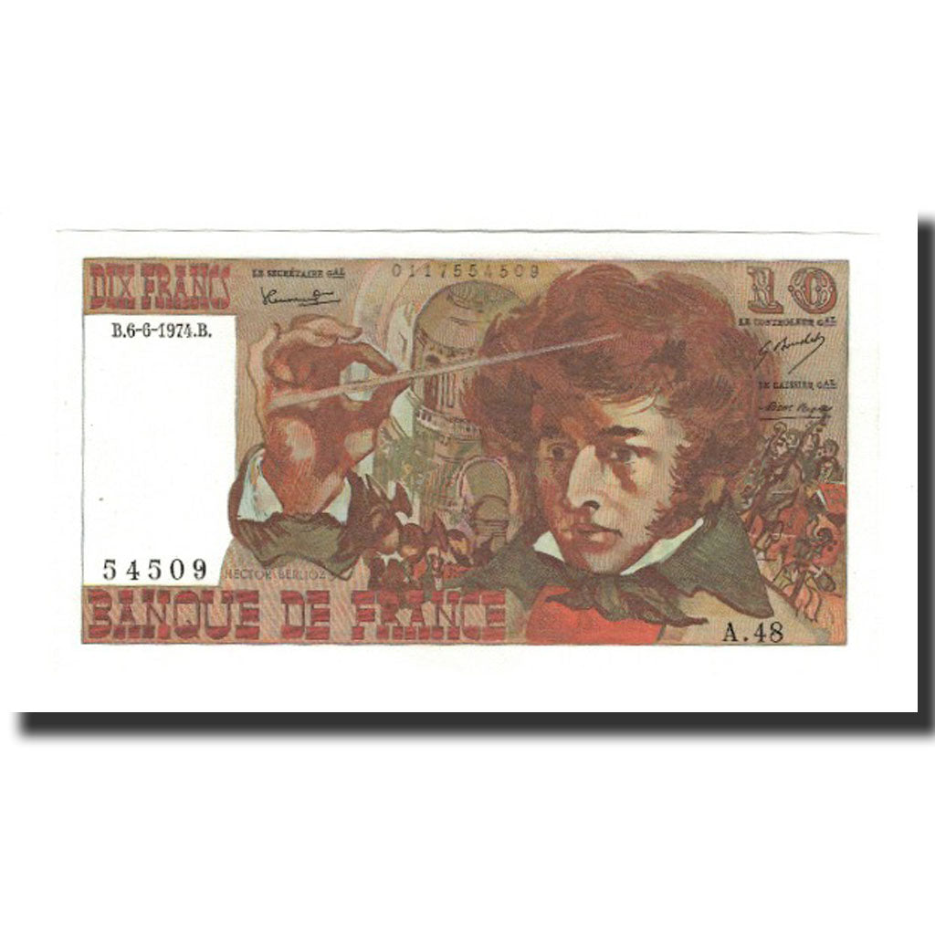 France, 10 Francs, 1974-06-06, UNC(65-70), Fayette:63.5, KM:150a