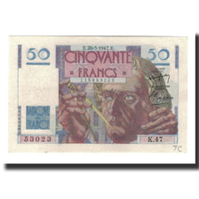 France, 50 Francs, 1947-03-20, UNC(63), Fayette:20.7, KM:127b