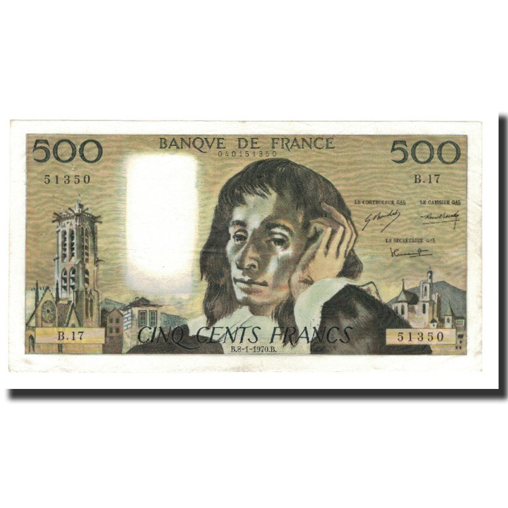 Francia, 500 Francs, 1970-01-08, MBC, Fayette:71.5, KM:156a