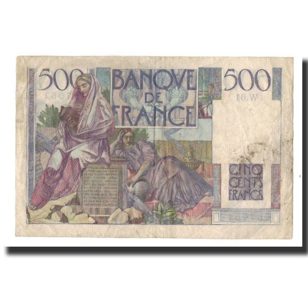 Francia, 500 Francs, 1946-09-12, MB+, Fayette:34.4, KM:129a