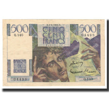 France, 500 Francs, 1953-06-04, EF(40-45), Fayette:34.12, KM:129c