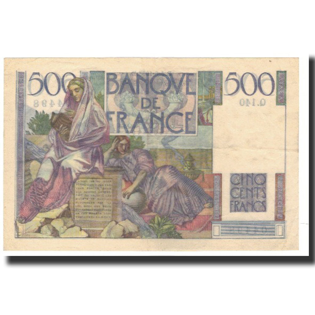 France, 500 Francs, 1953-06-04, EF(40-45), Fayette:34.12, KM:129c