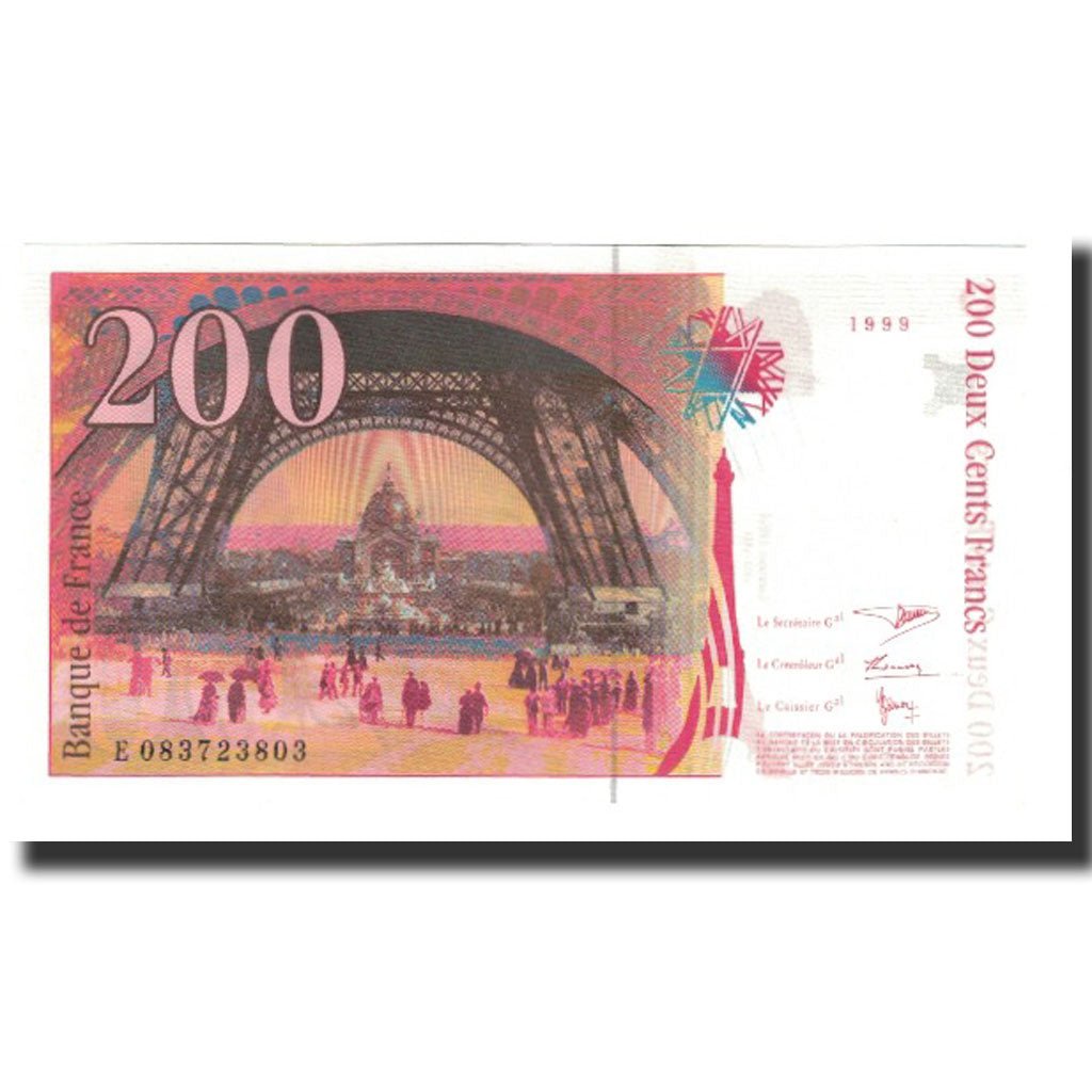 France, 200 Francs, 1999, UNC(63), Fayette:75.5, KM:159c