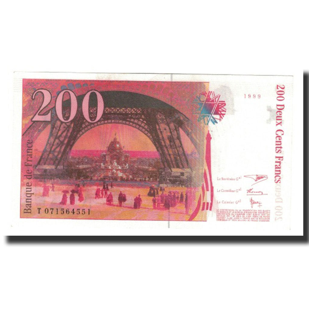 France, 200 Francs, 1999, KM:159c, AU(55-58), Fayette:75.5