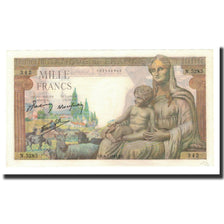 France, 1000 Francs, 1943-05-06, UNC(63), Fayette:40.23, KM:102