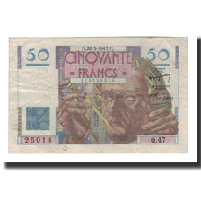 France, 50 Francs, KM:127b, 1947-03-20, EF(40-45), Fayette:20.7