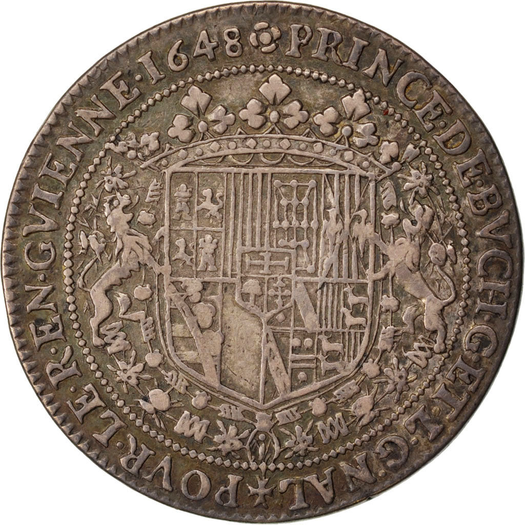 France, Royal, Token, 1648, EF(40-45), Silver, Feuardent #9226, 7.44