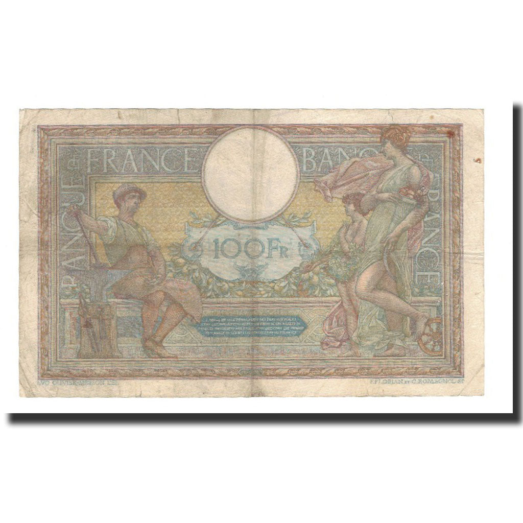 França, 100 Francs, N.7344 173, VF(30-35), Fayette:23.14, KM:71b