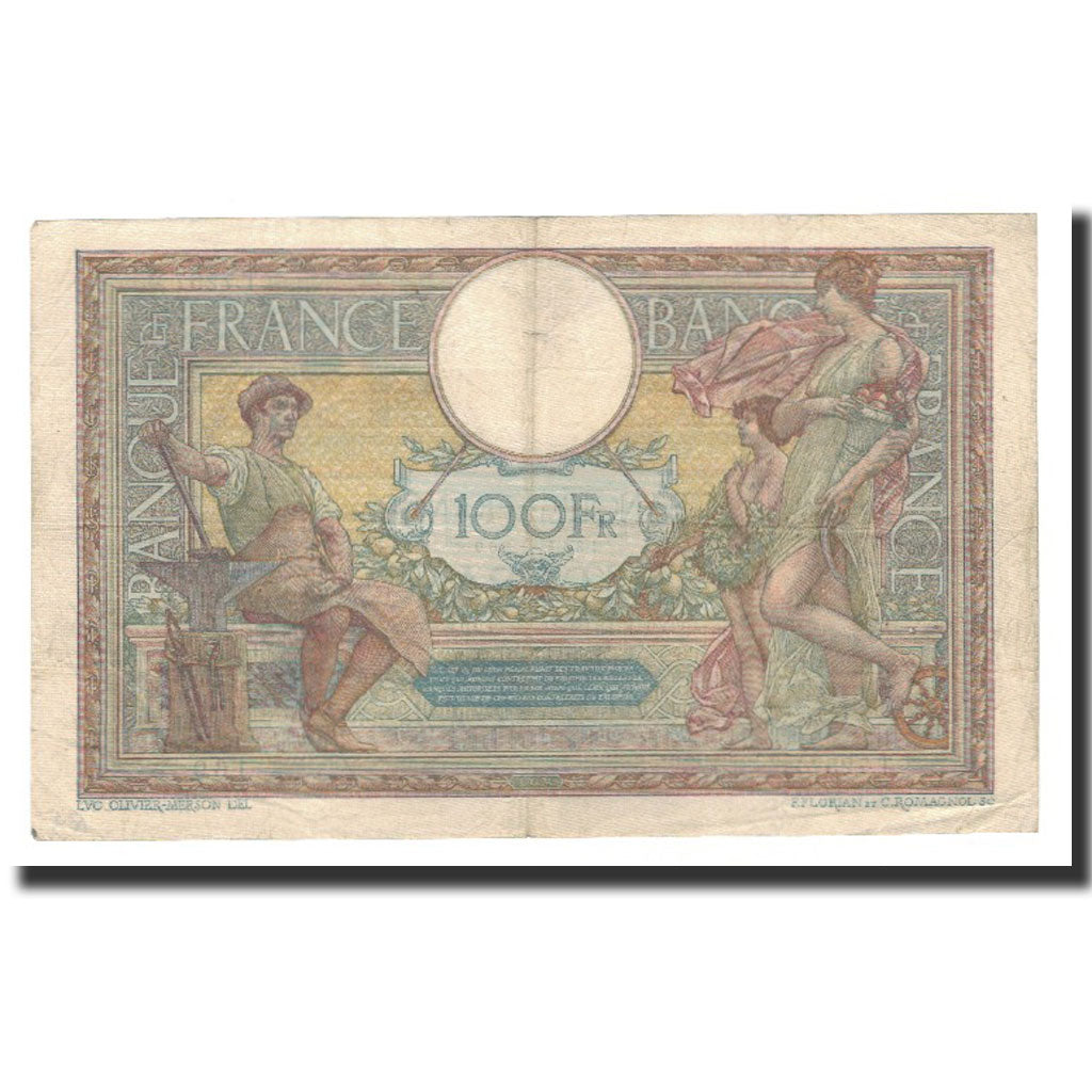France, 100 Francs, 1921-01-31, EF(40-45), Fayette:23.14, KM:71b
