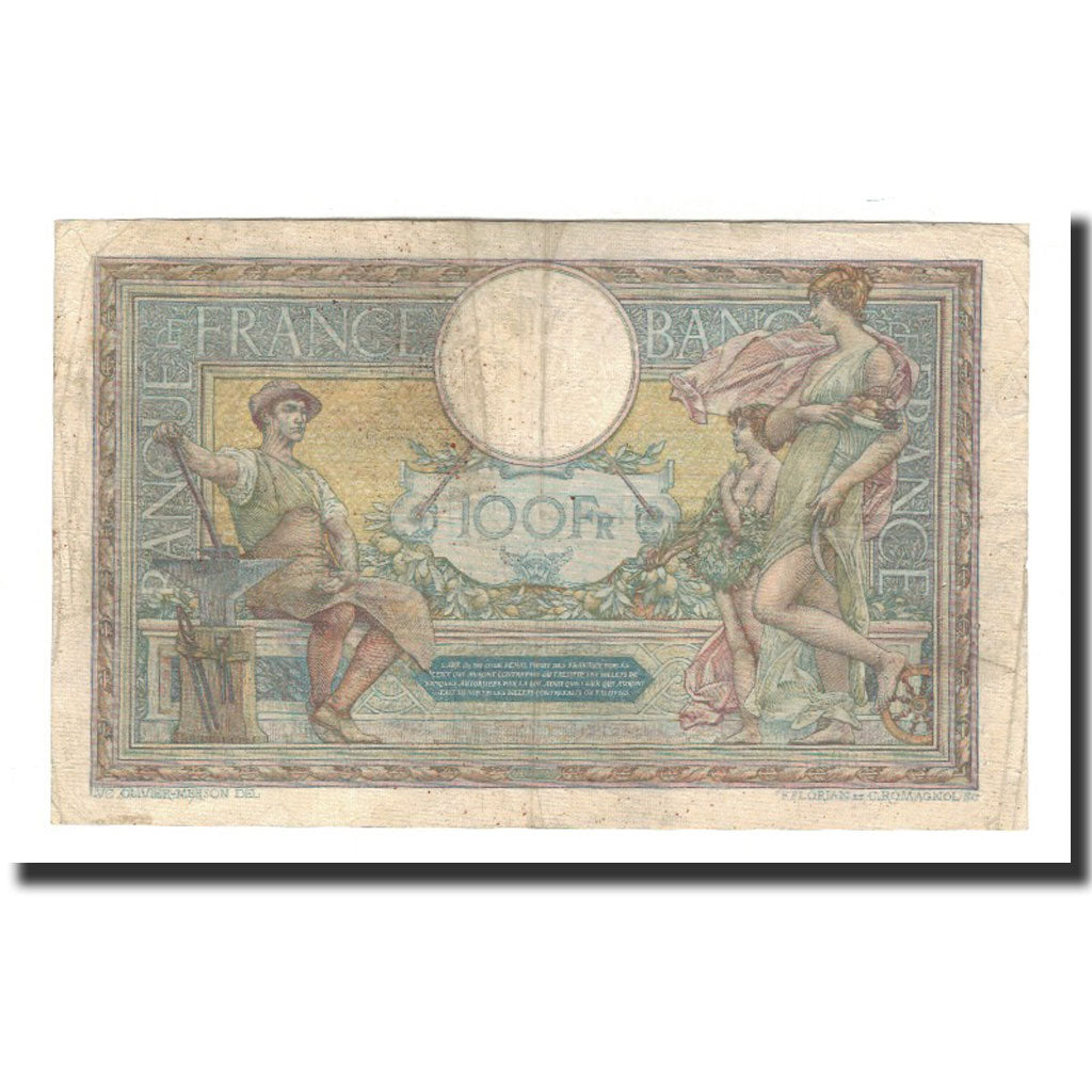 France, 100 Francs, 1923-01-31, VF(30-35), Fayette:23.16, KM:71c
