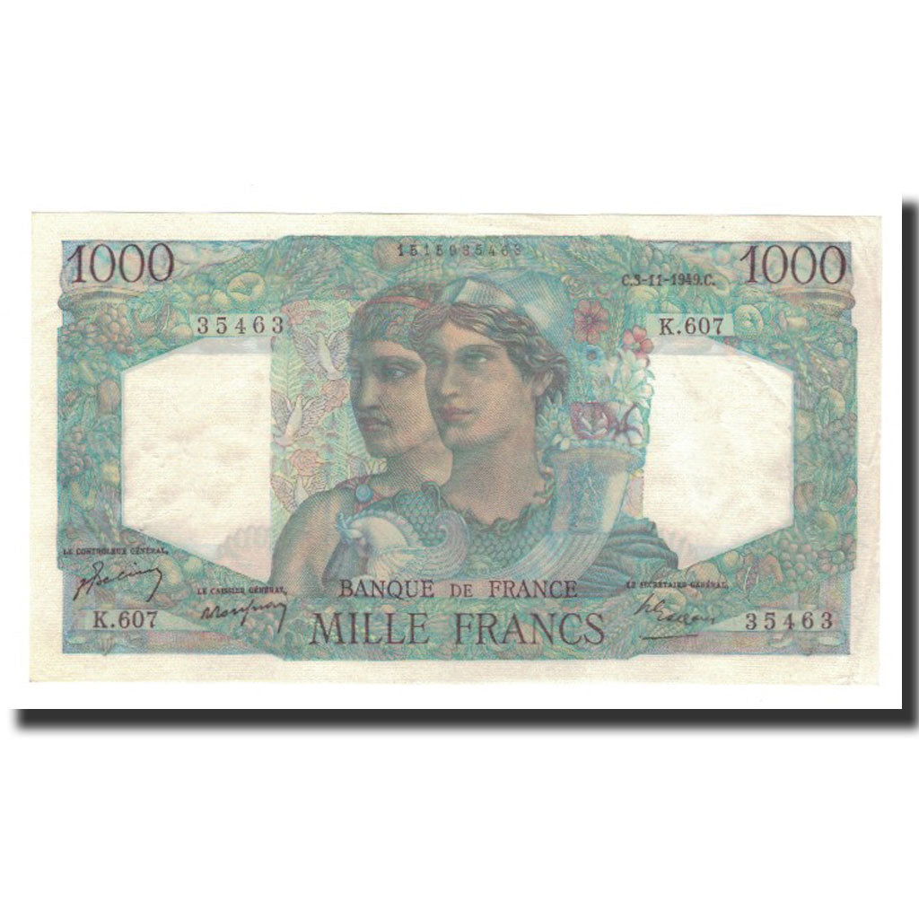 Francia, 1000 Francs, 1949-11-03, SPL-, Fayette:41.29, KM:130b