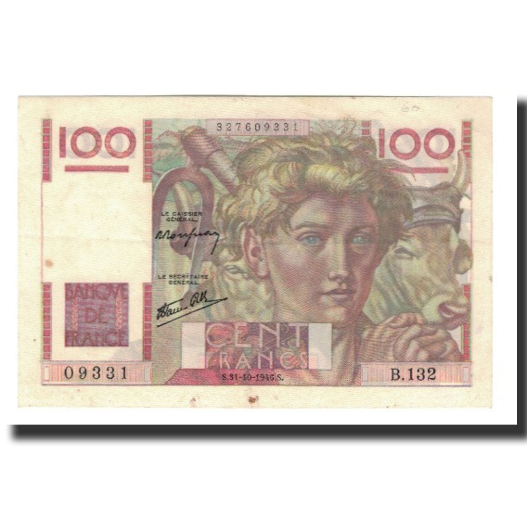 Francia, 100 Francs, 1946-10-31, BB, Fayette:28.10, KM:128a