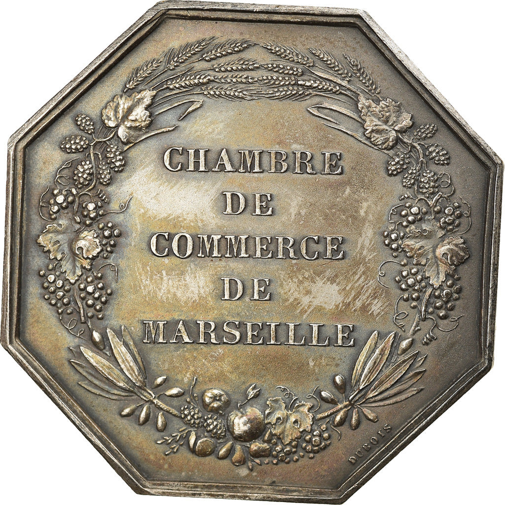 France, Token, Chambre de Commerce de Marseille, 1775, Dubois.A, MS(63), Silver
