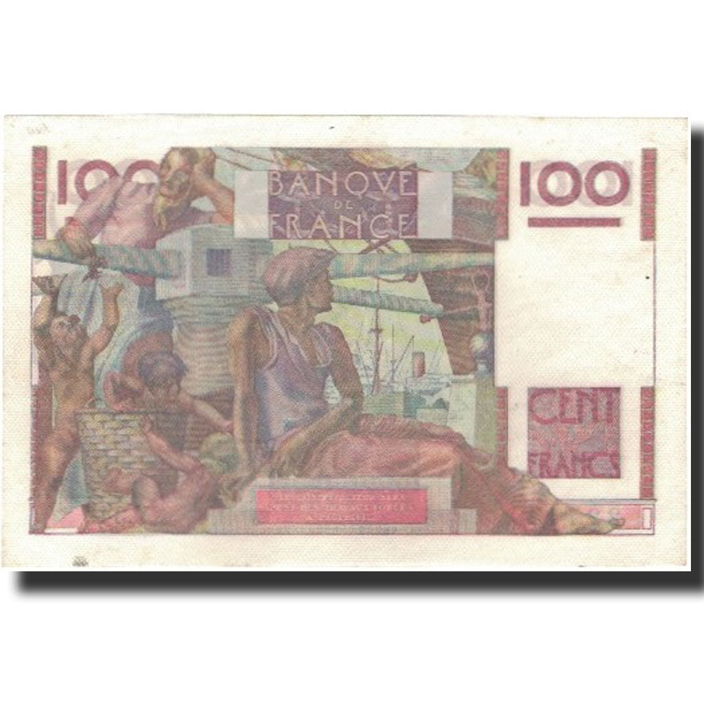 France, 100 Francs, 1949-05-19, UNC(63), Fayette:28.24, KM:128b