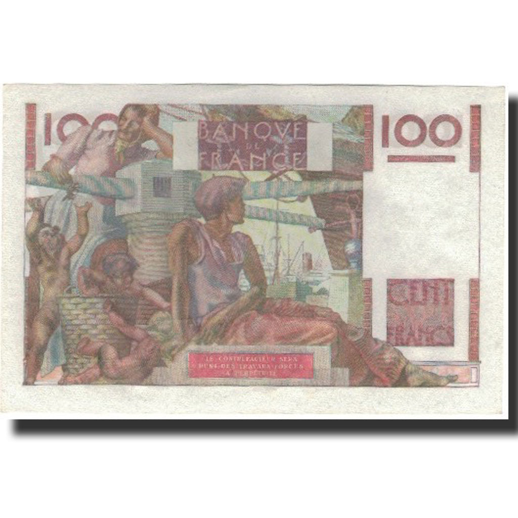 France, 100 Francs, 1952-10-02, UNC(65-70), Fayette:28.34, KM:128d