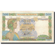 France, 500 Francs, 1941-12-18, AU(50-53), Fayette:32.25, KM:95b