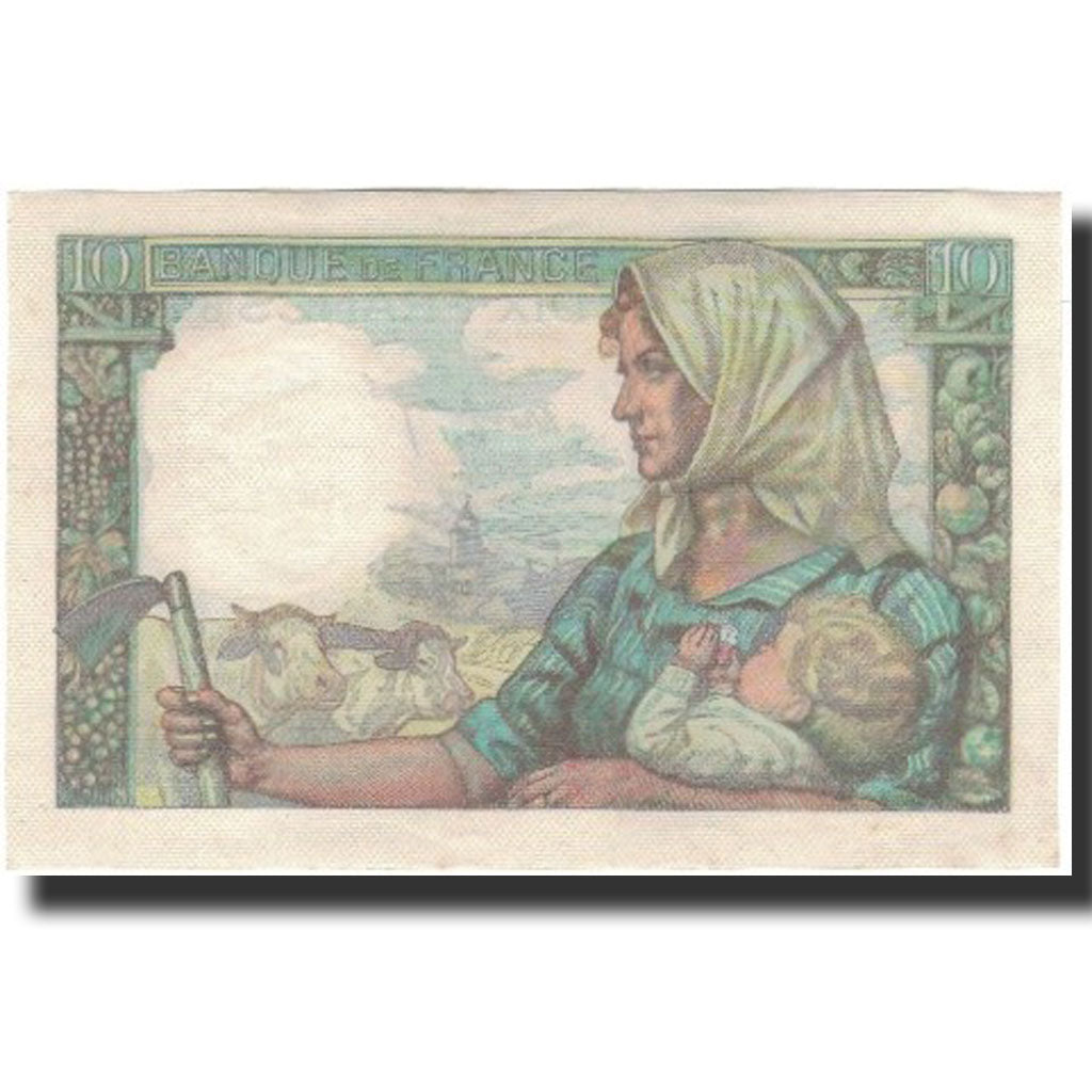 France, 10 Francs, 1946-09-26, SPL+, Fayette:8.8, KM:99e