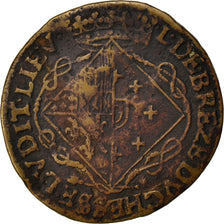France, Royal, Token, VF(20-25), Copper, Feuardent #7635, 4.41