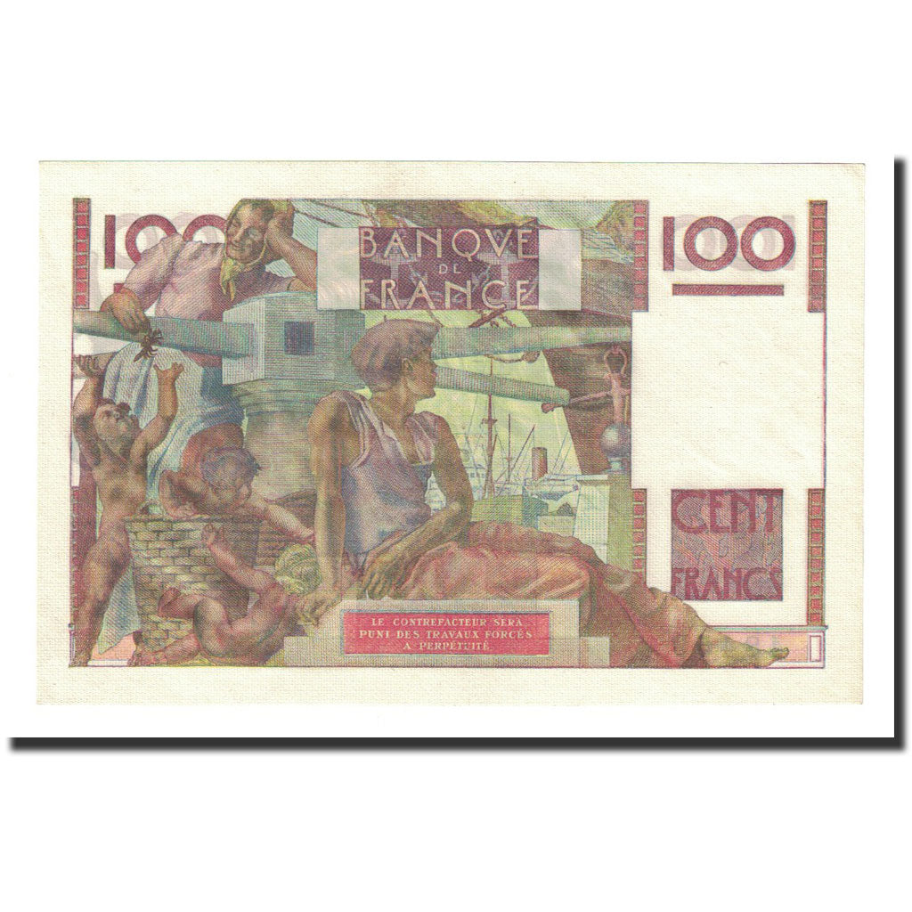 France, 100 Francs, 1953-10-01, UNC(64), Fayette:28.39, KM:128e
