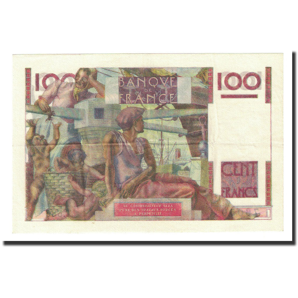 France, 100 Francs, 1954-03-04, AU(55-58), Fayette:28bis5, KM:128e