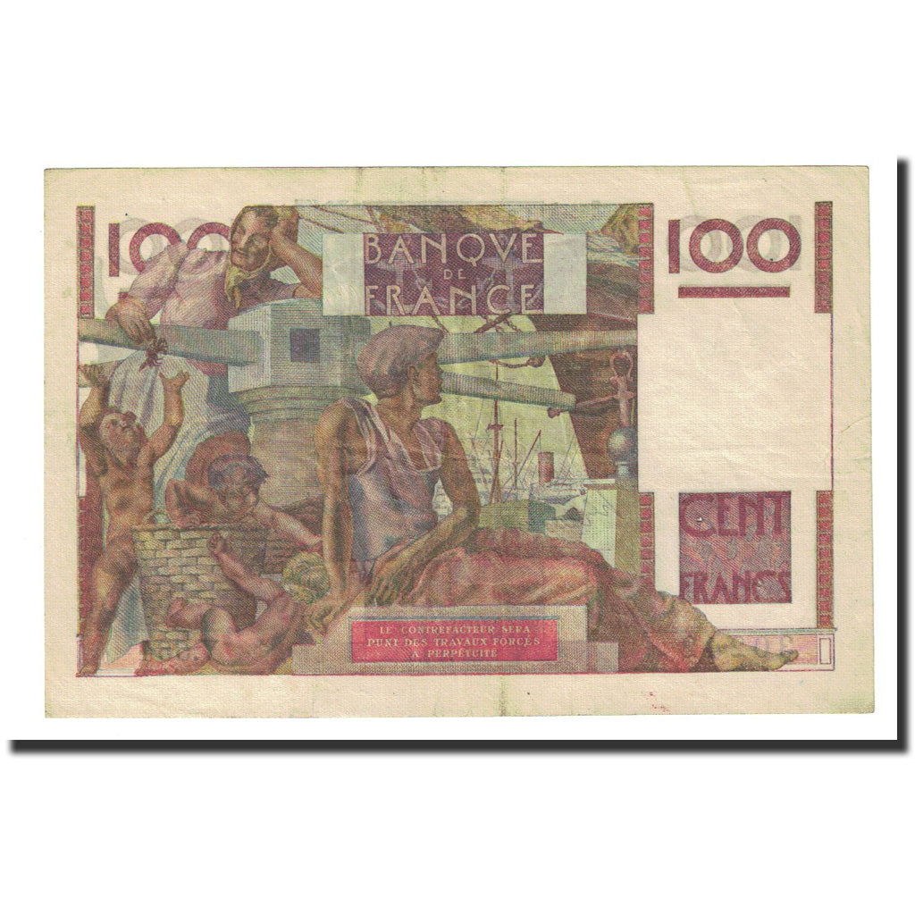 Frankreich, 100 Francs, 1953-08-06, SS, Fayette:28bis.2, KM:128e