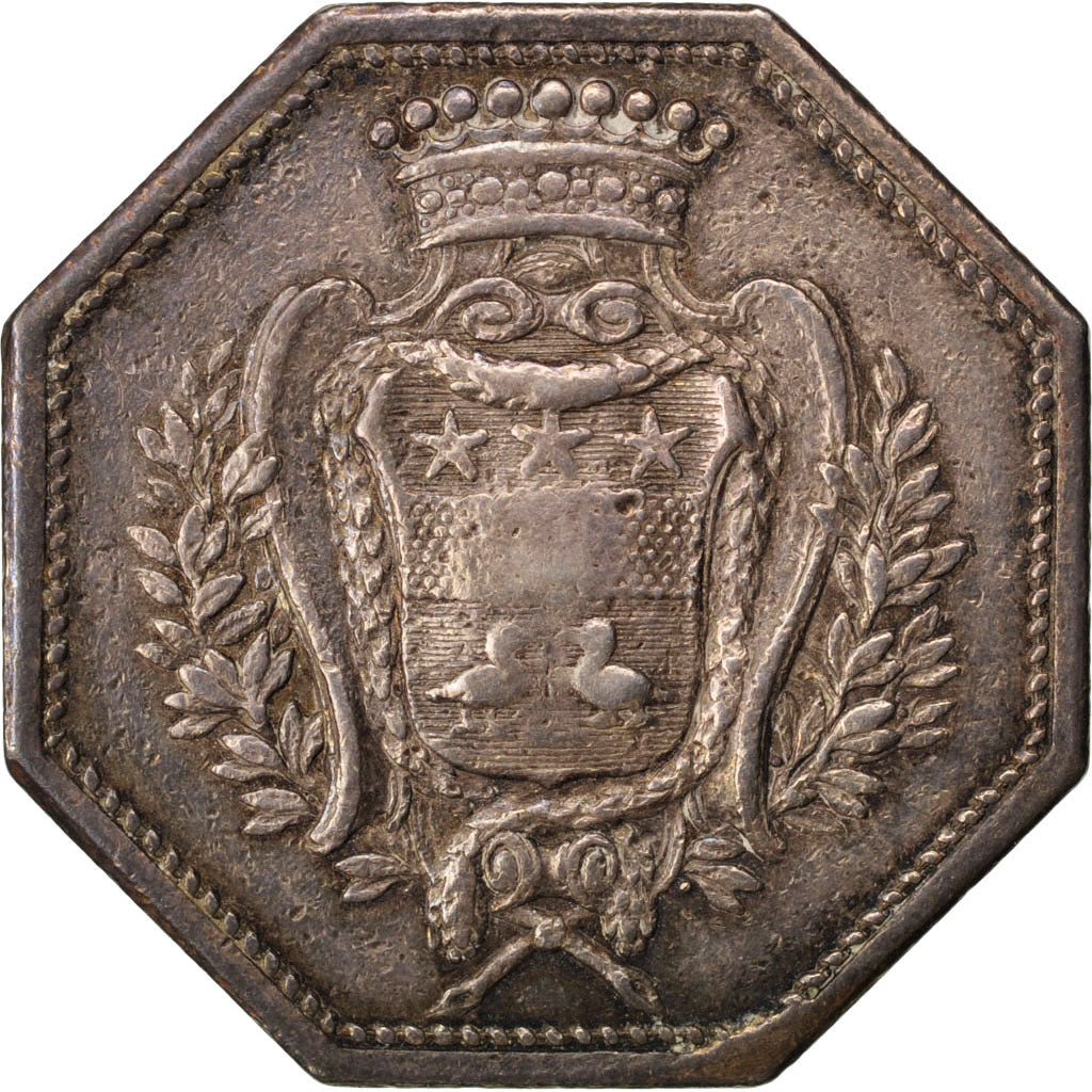 France, Royal, Token, 1766, VF(30-35), Silver, Feuardent #6458, 16.03