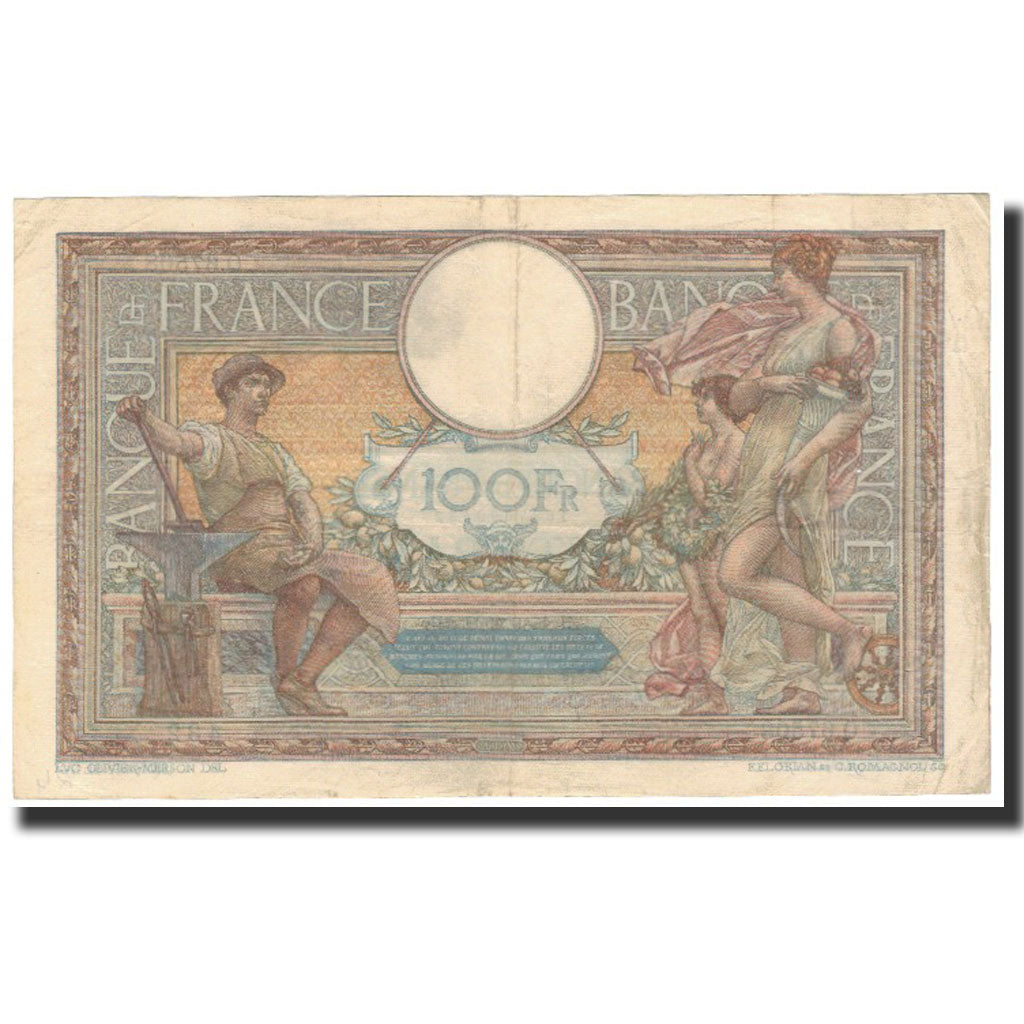 France, 100 Francs, 1939-09-14, EF(40-45), Fayette:25.49, KM:86b