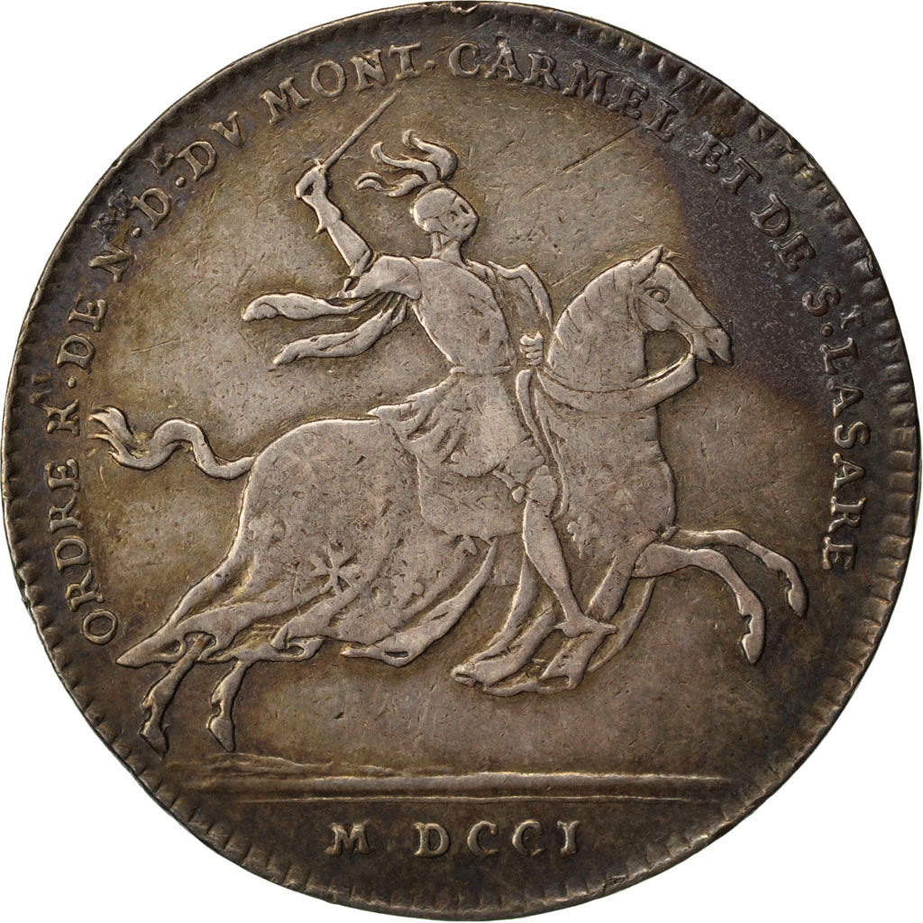 France, Royal, Token, 1701, EF(40-45), Silver, Feuardent #9047, 9.39