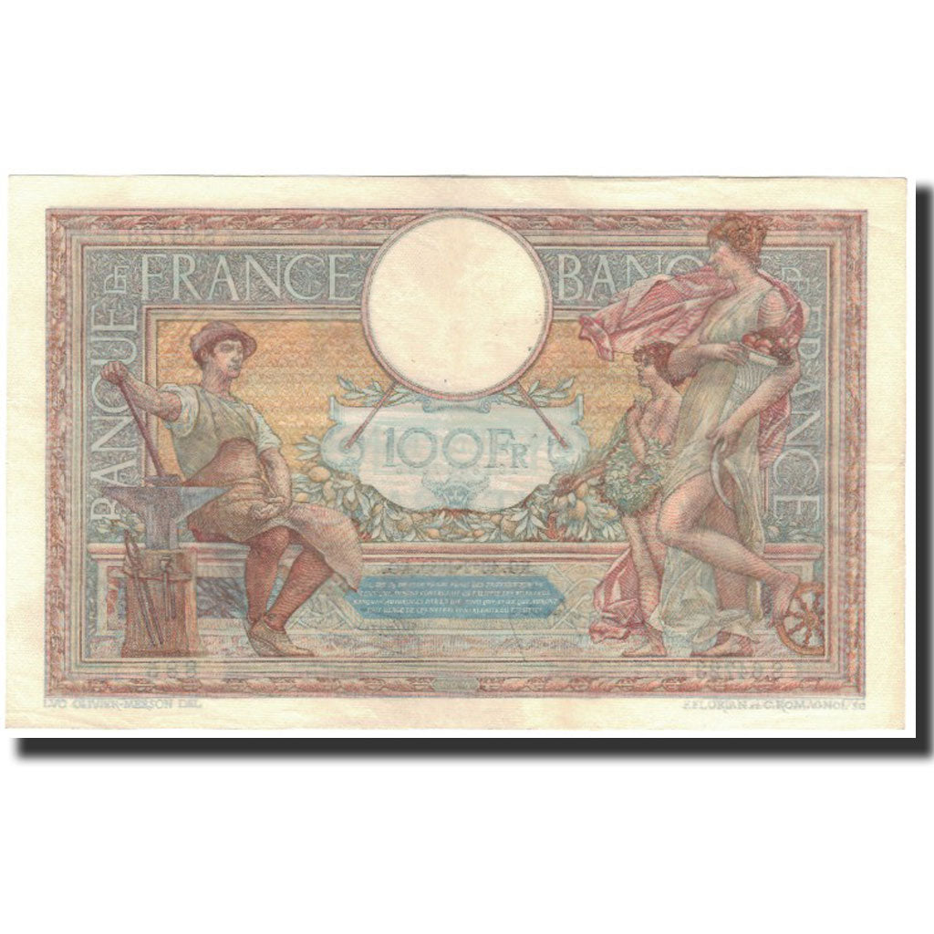 France, 100 Francs, 1939-02-16, EF(40-45), Fayette:25.43, KM:86b