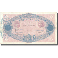 Francia, 500 Francs, 1917-09-08, MBC, Fayette:36.31, KM:66g