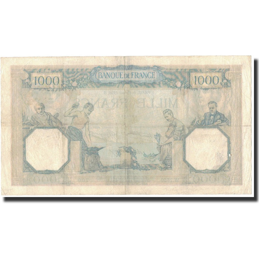 Frankrijk, 1000 Francs, 1936-08-06, TB+, Fayette:37.9, KM:79c
