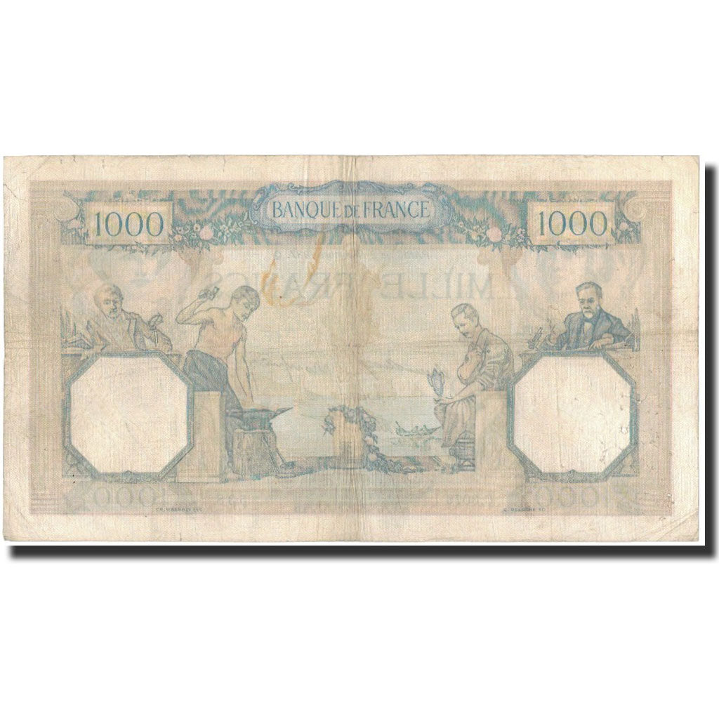 Frankreich, 1000 Francs, 1937-12-02, SS, Fayette:38.5, KM:90b