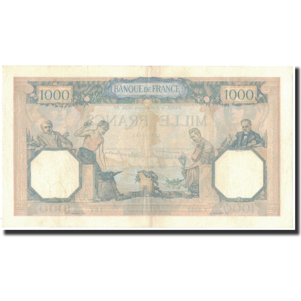 Frankreich, 1000 Francs, 1938-11-03, SS+, Fayette:38.32, KM:90c