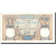 France, 1000 Francs, 1940-06-20, AU(50-53), Fayette:38.49, KM:90c