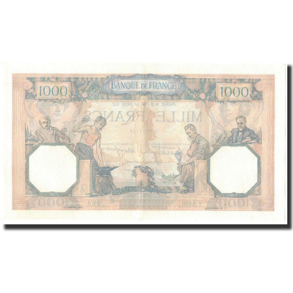 Frankrijk, 1000 Francs, 1939-02-02, SUP+, Fayette:38.34, KM:90c
