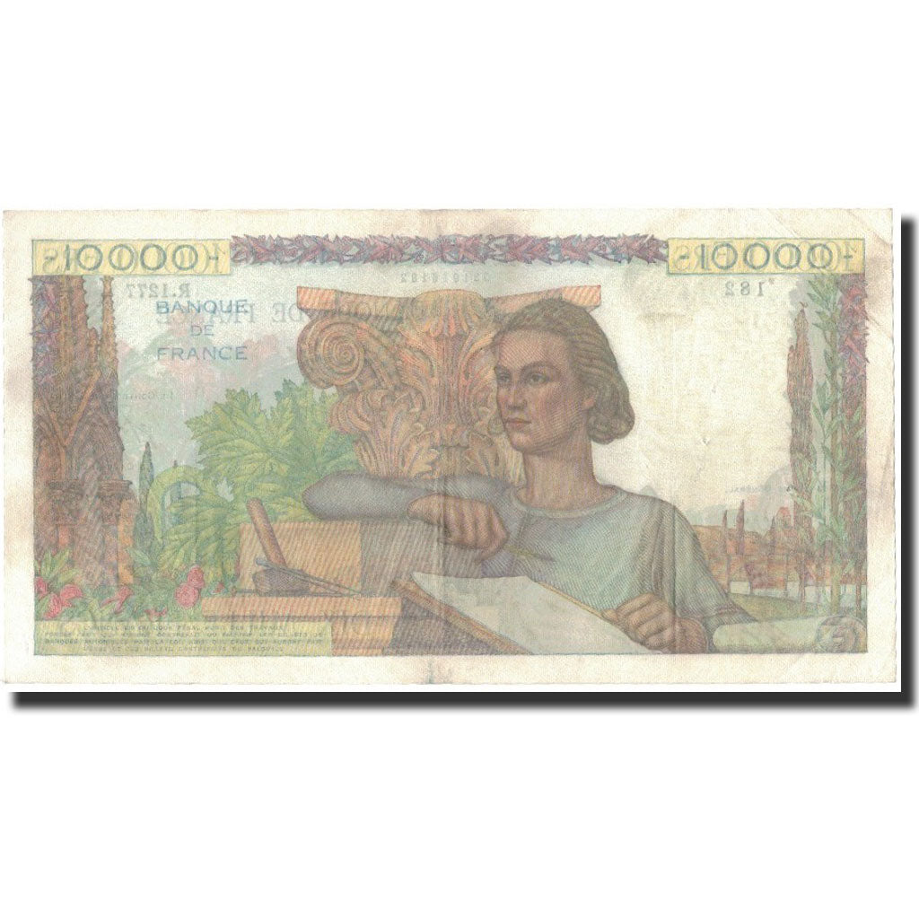 France, 10,000 Francs, 1951-03-01, AU(50-53), Fayette:50.48, KM:132c