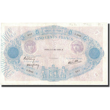 France, 500 Francs, 1938-05-05, AU(50-53), Fayette:31.10, KM:88c