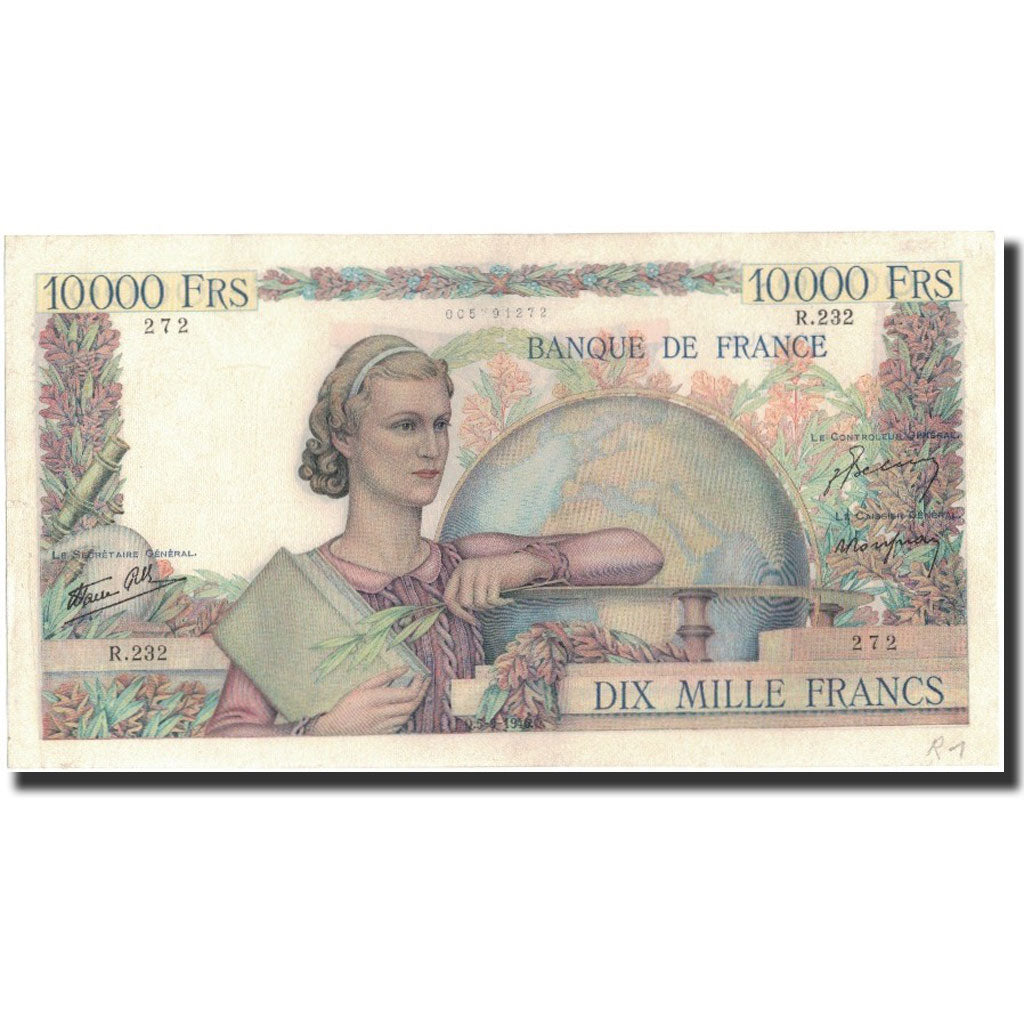 France, 10,000 Francs, 1946-09-05, AU(50-53), Fayette:50.10, KM:132a