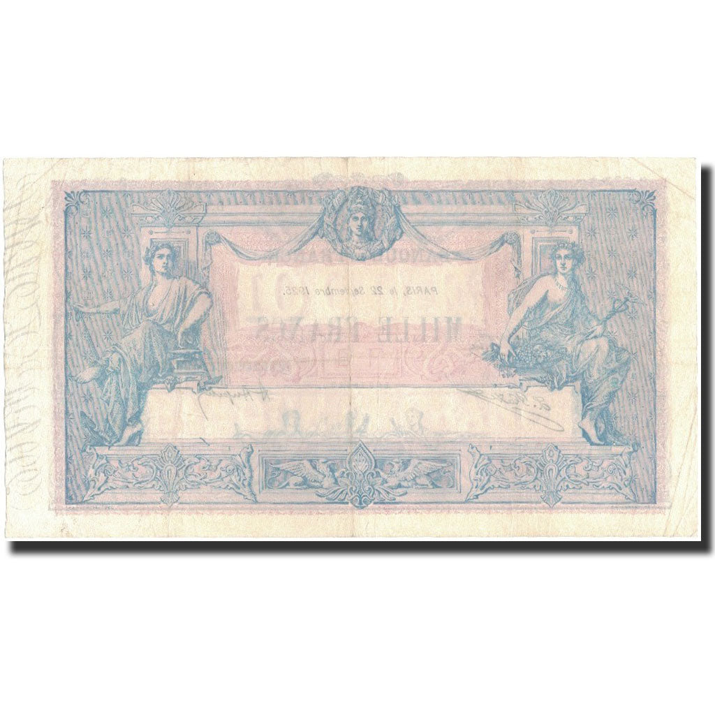 Frankrijk, 1000 Francs, 1925–09–22, TTB+, Fayette:36.41, KM:67j