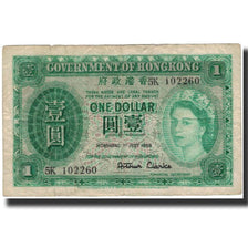 Banknote, Hong Kong, 1 Dollar, 1958-07-01, KM:324Ab, VG(8-10)