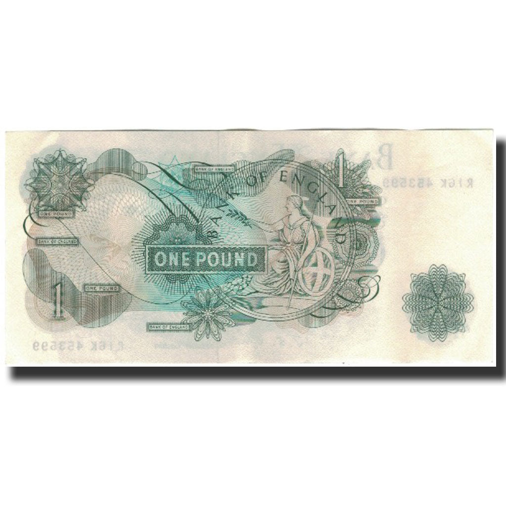 Banknote, Great Britain, 1 Pound, 1966-1970, KM:374e, UNC(60-62)